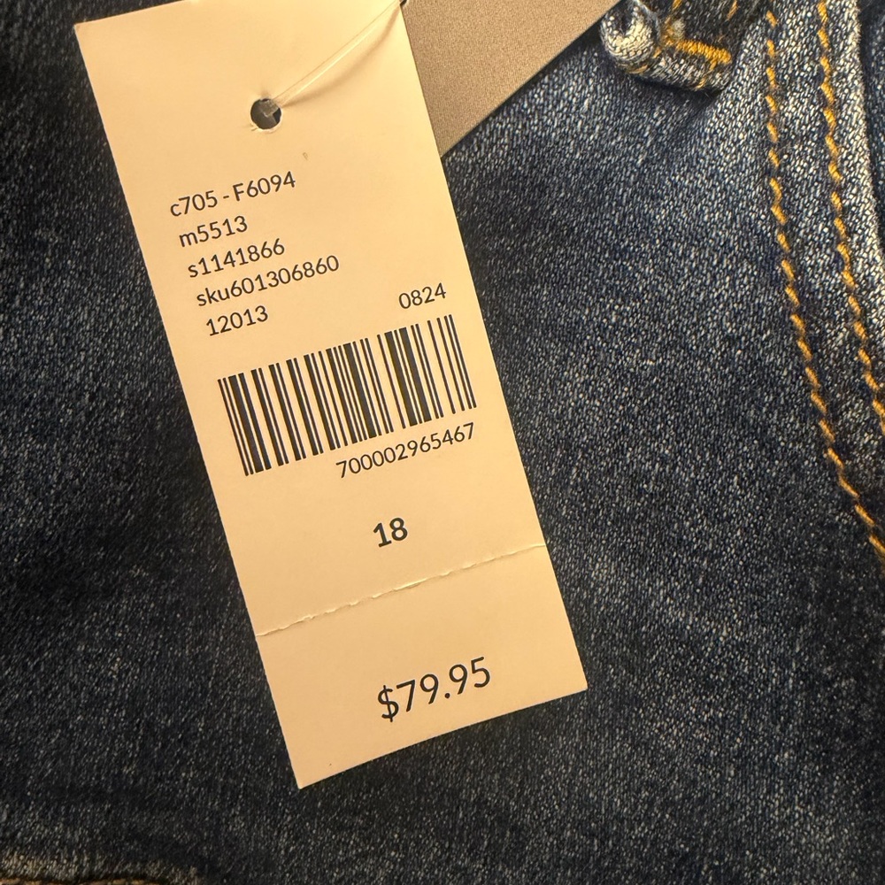 Lane Bryant Classic Midwash Denim Maxi Skirt - Picture 2 of 4